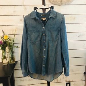 NWOT Denim Button Up